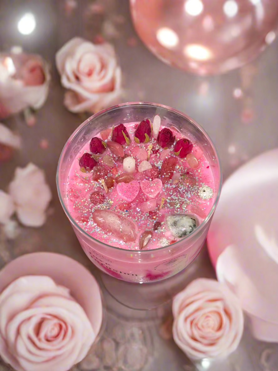Manifest love, romance, reconnecting with a Twin, harmony, and emotional balance with the LOVE INFUSION CANDLE