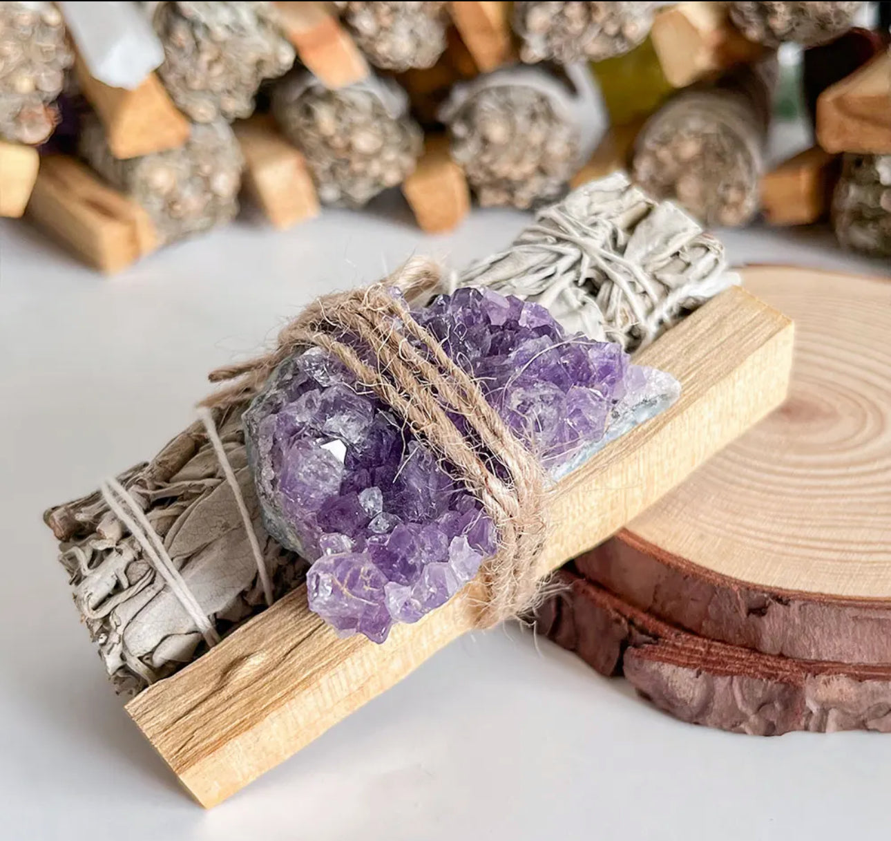 Sage Smudge Kit with Crystal Healing