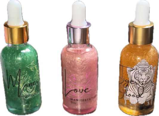 Manifestation Trio Pack: Love, Money & Protection Oils