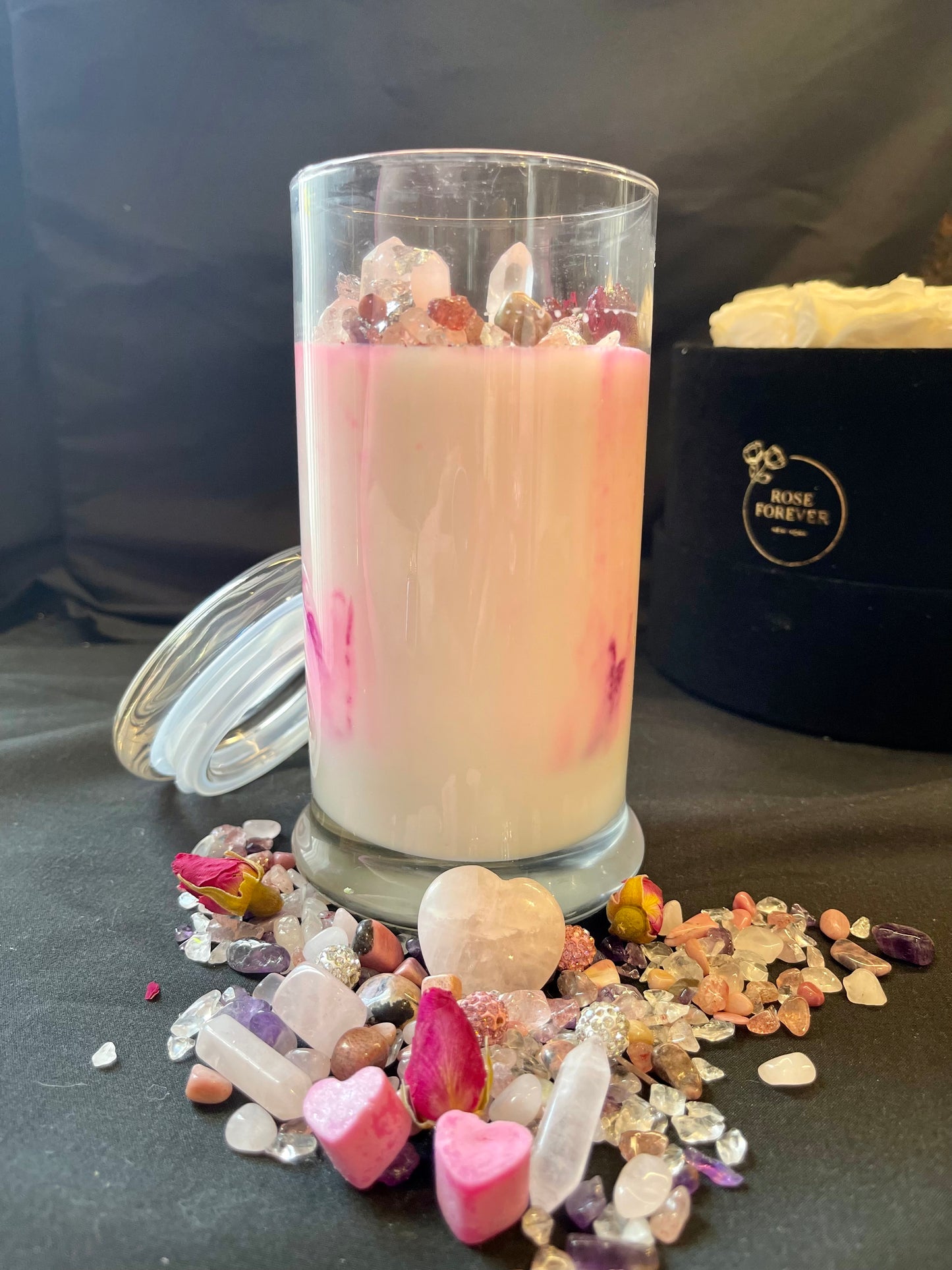 Manifest love, romance, reconnecting with a Twin, harmony, and emotional balance with the LOVE INFUSION CANDLE