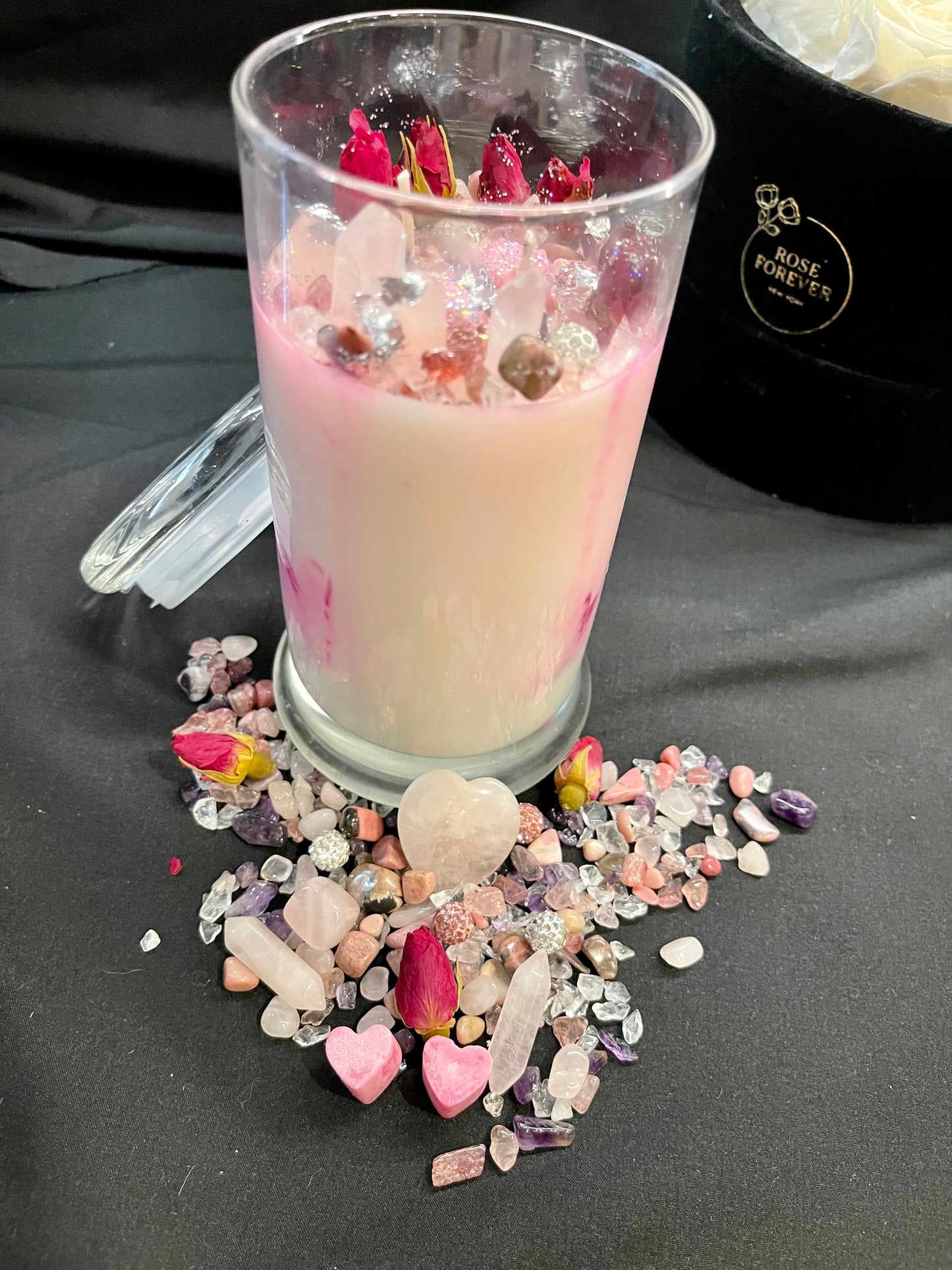 Manifest love, romance, reconnecting with a Twin, harmony, and emotional balance with the LOVE INFUSION CANDLE